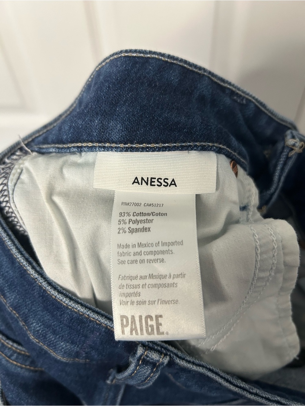 Paige Anessa High Rise Cropped Wide Leg Jeans - Picture 14 of 16